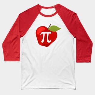 Thanksgiving Apple Pie Lover Funny Pi Day Math Teacher Baseball T-Shirt